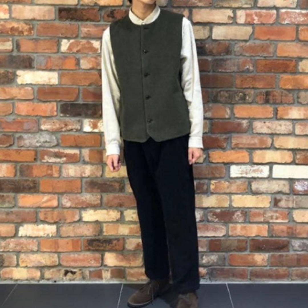 【美品タグあり】nest Robe CONFECT ウールモッサーベスト カーキ