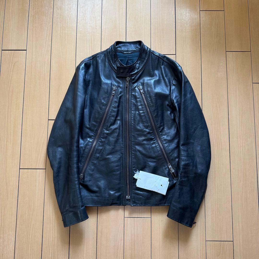 Maison Margiela 09aw ここのえ期 八の字 黒 レザー 44