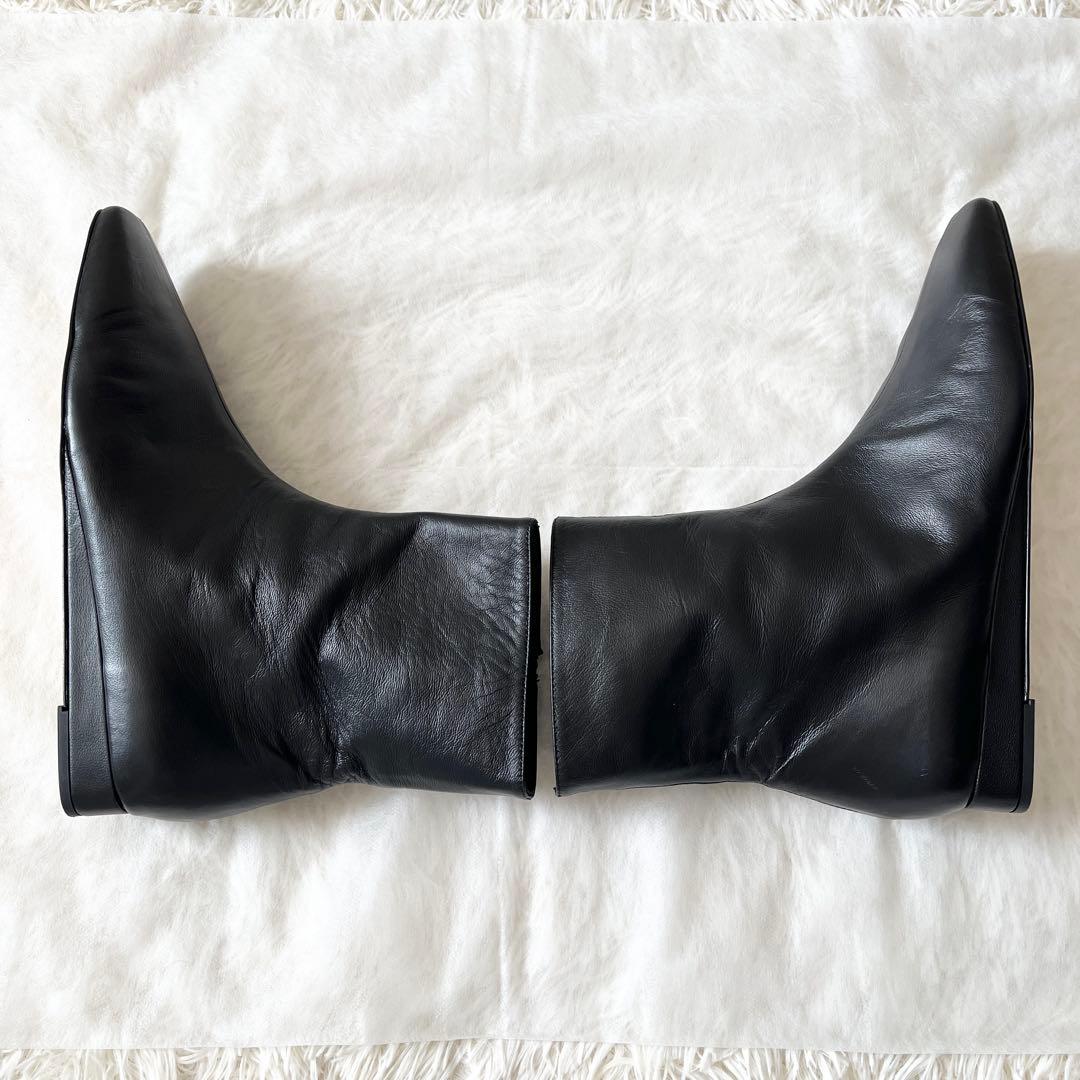 新品✨CORSO ROMA9 コルソルーマノーヴェ　ショートブーツ　レザー　黒