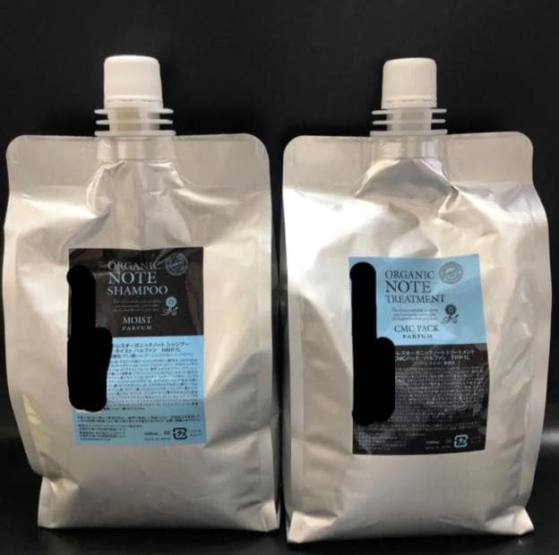 オーガニックノート　シャンプー　トリートメント　モイストパルファン各1000mL