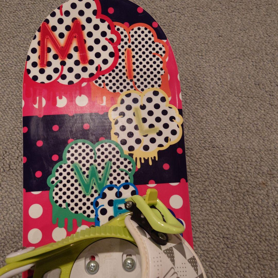 IGNIO キッズ スノーボード3点セット 100cm キスマークブーツ18cm