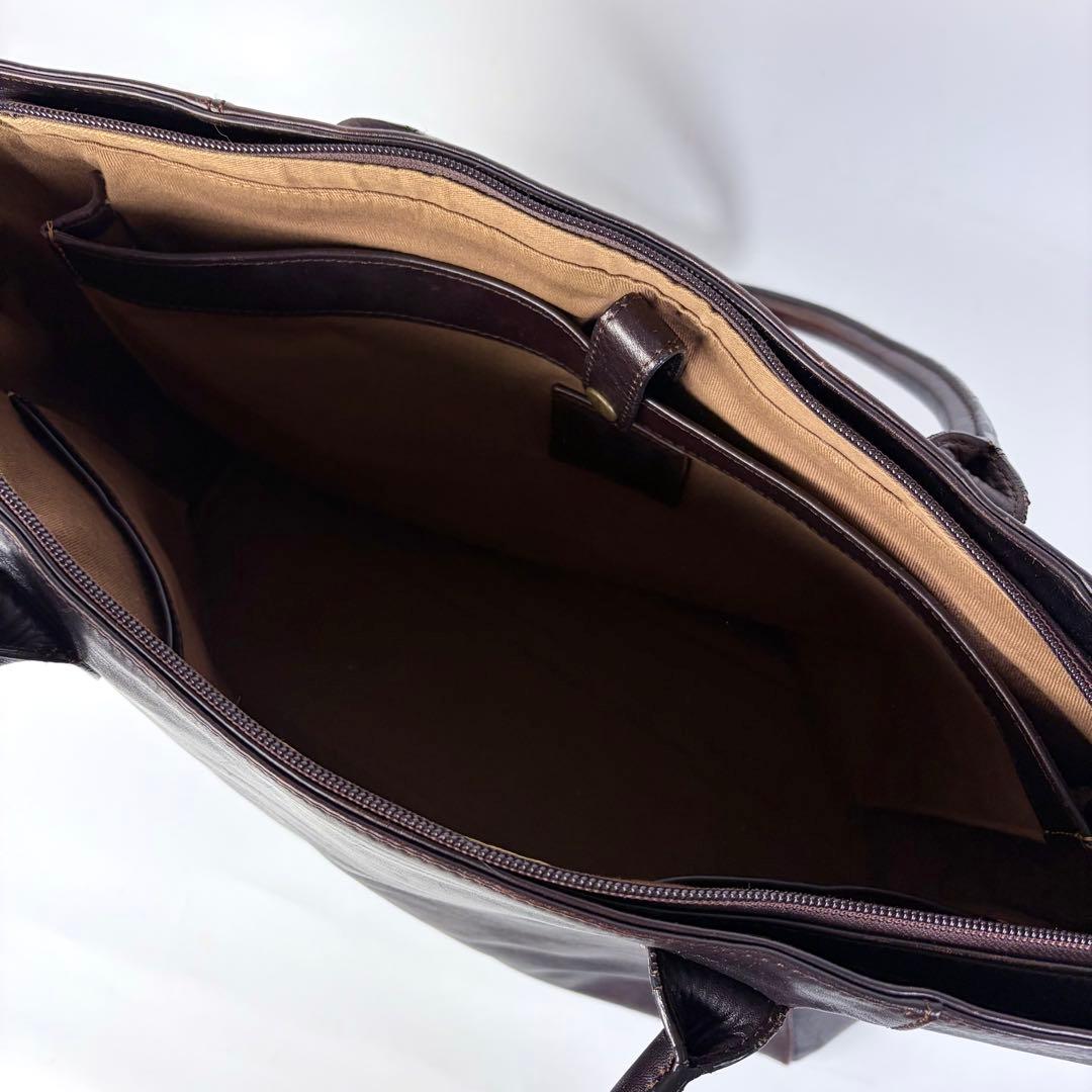 マザーハウス 　アンティークキャリア　 トートバッグ　A4可　PC可　ビジネス