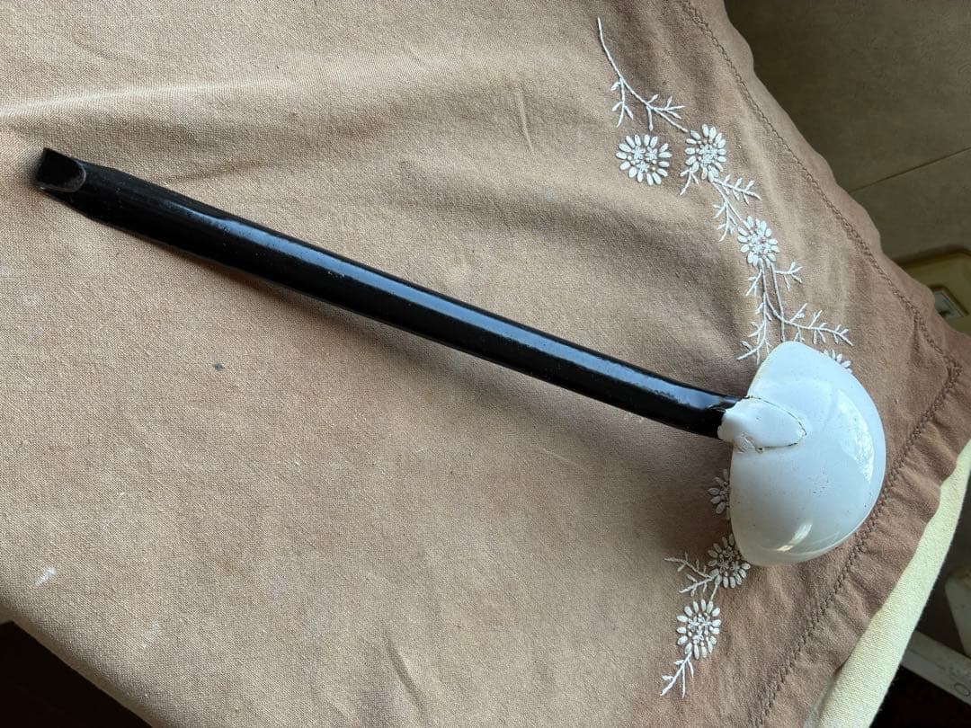 りりららアンティーク　手書き　ホーロー　レードル　お玉　オタマ　超レア