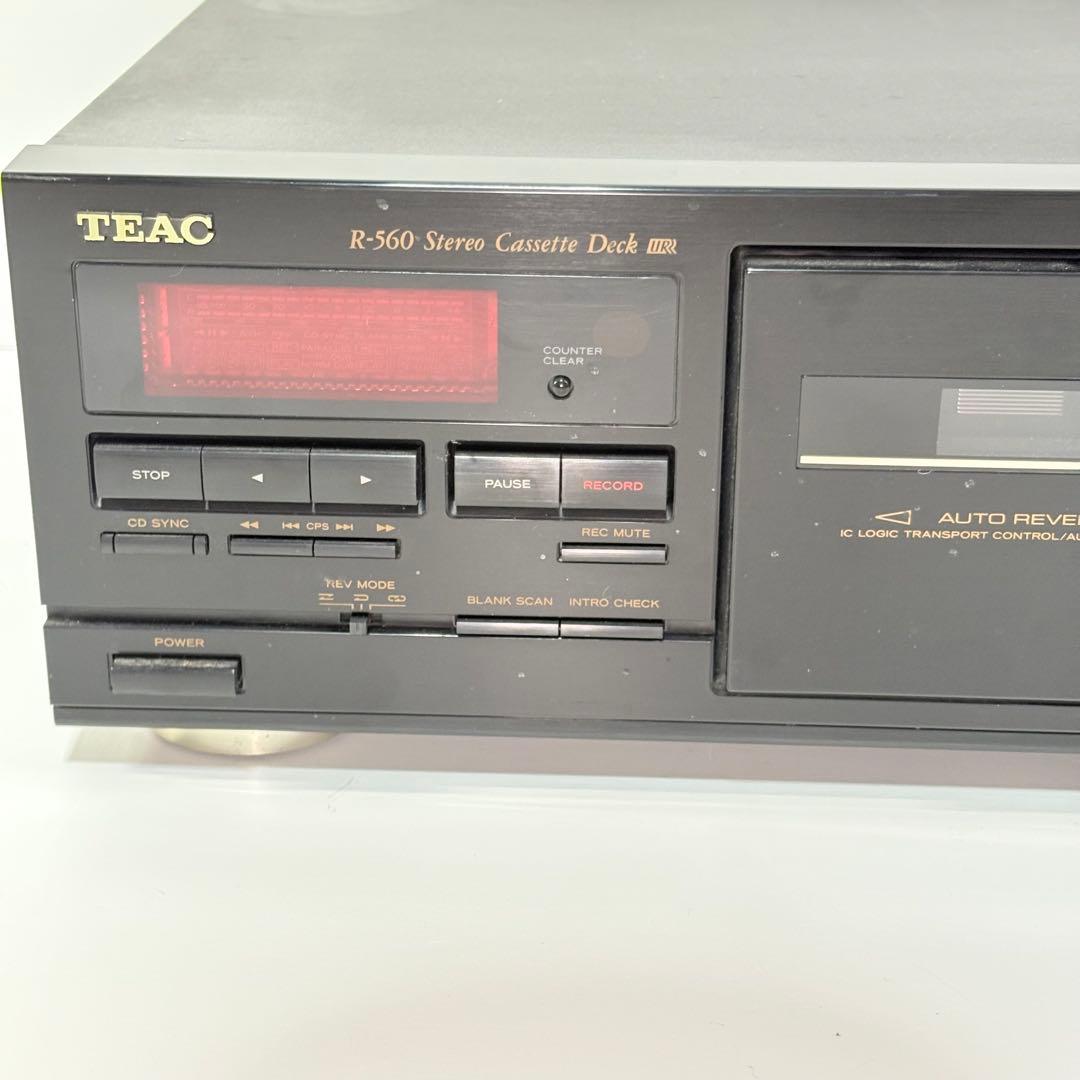 【完動品】TEAC R-560 ステレオ カセット デッキ (2075)