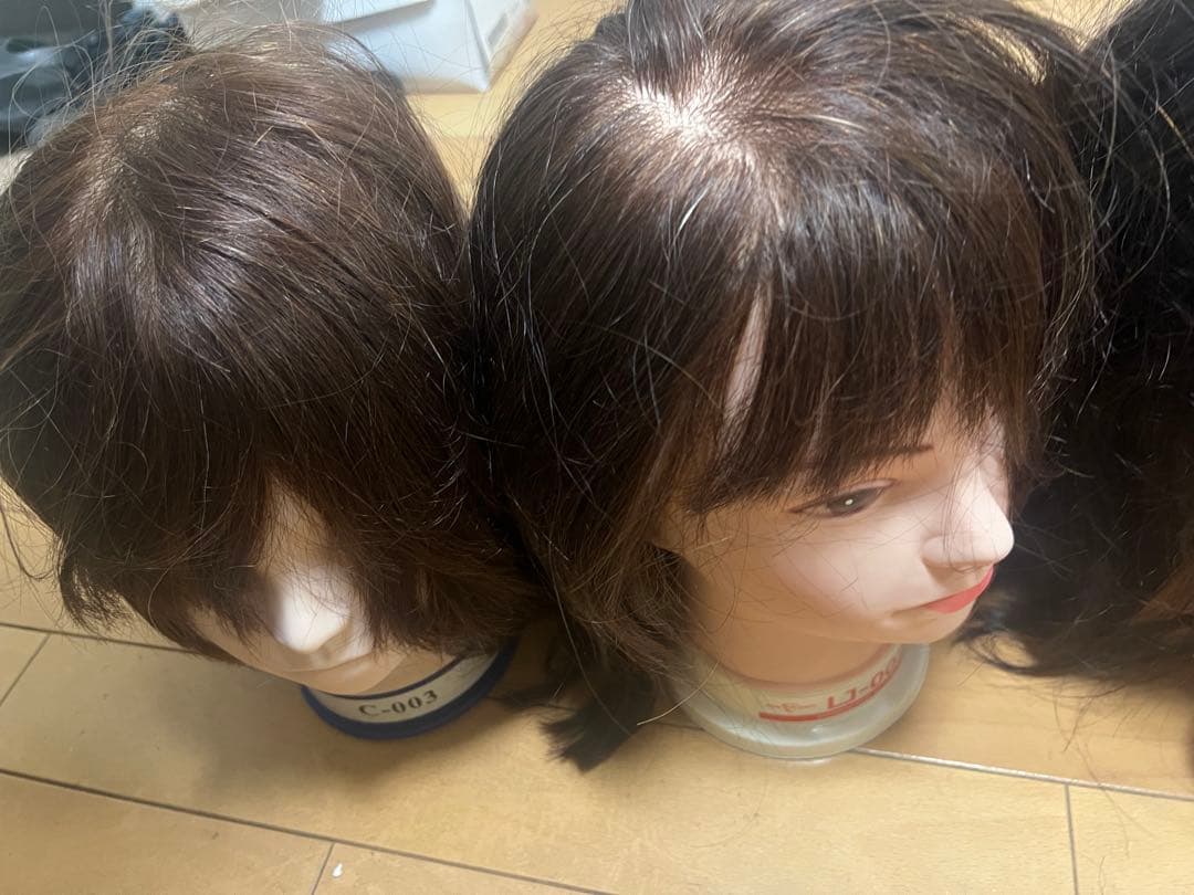 カットウィッグ 5体セット 中古 練習用