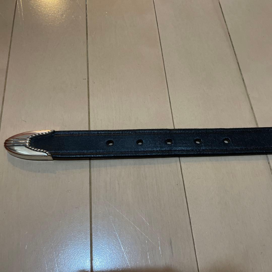 JAMES COWARD ブラック レザー ベルト 28