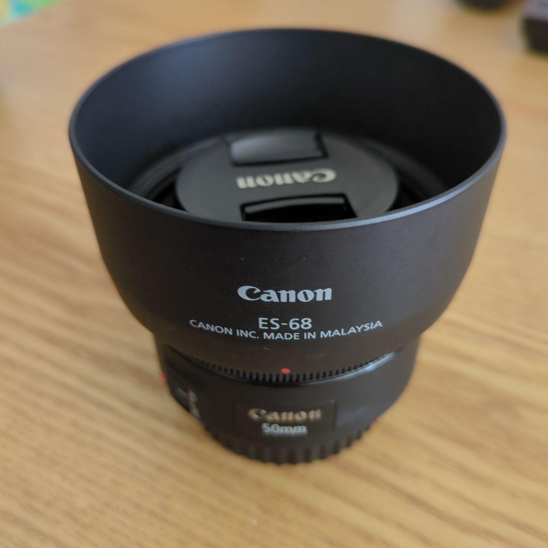 Canon EF 50mm f/1.8 STM + ES-68レンズフード+α