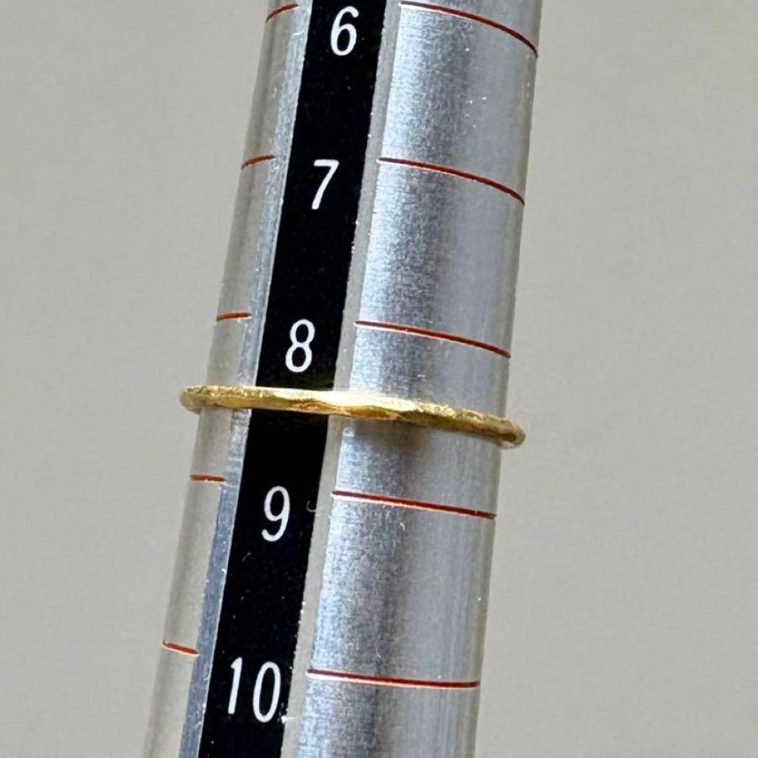 K*M様 K22 イエローゴールドリング 8.5号 22金