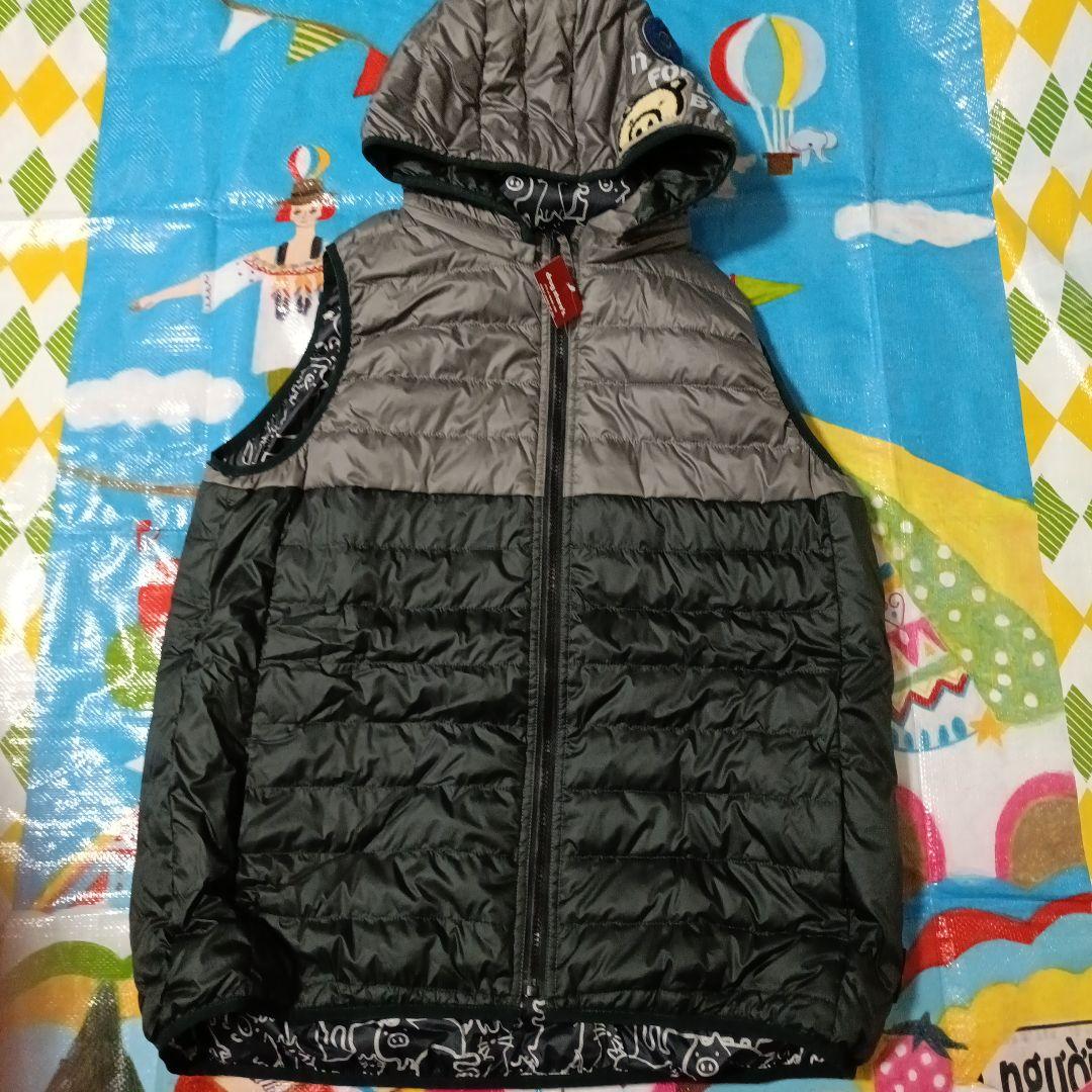 いちご2点新品/ドラッグストアーズ/ダウンベスト/リバーシブル/F