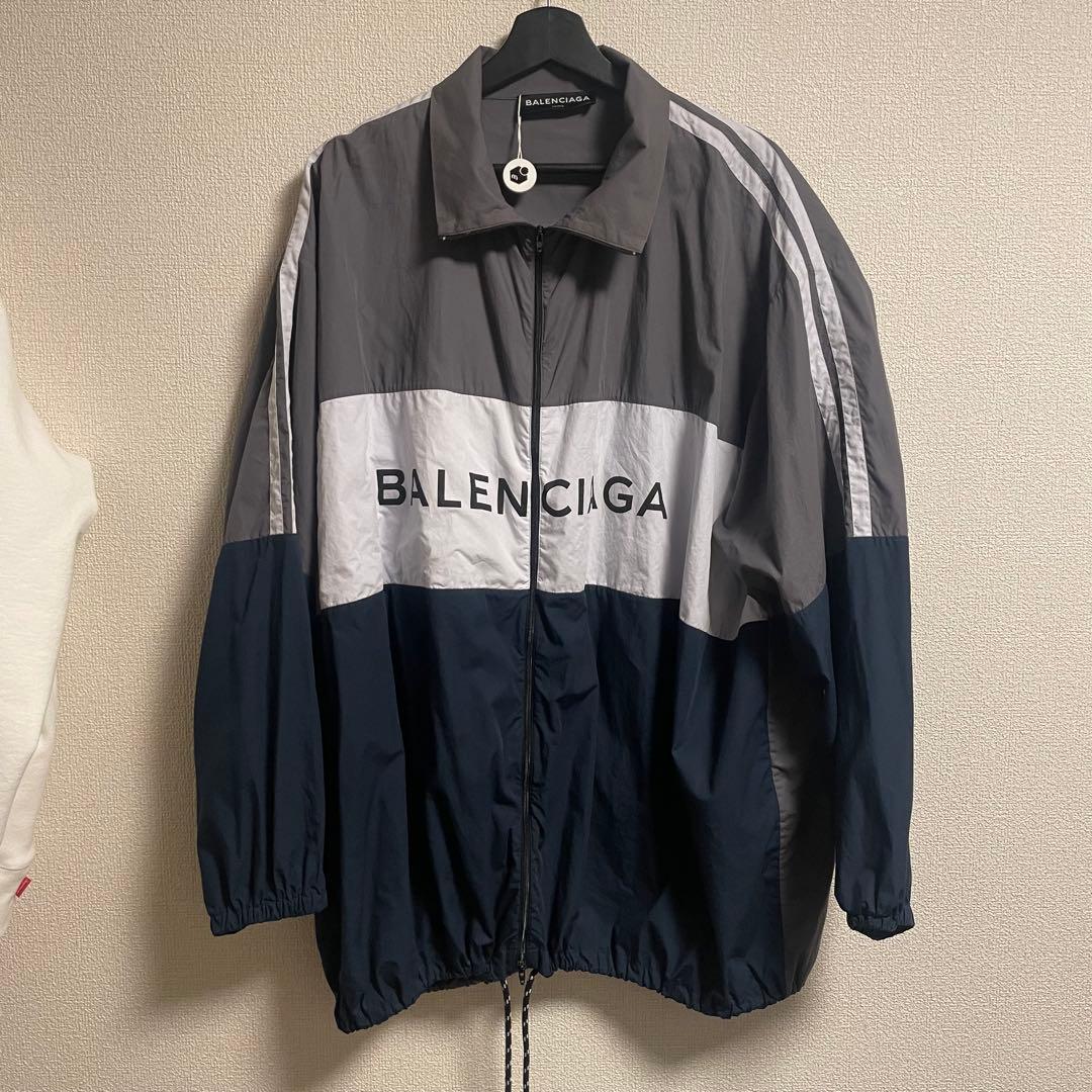BALENCIAGA ナイロンジャケット グレー ネイビー