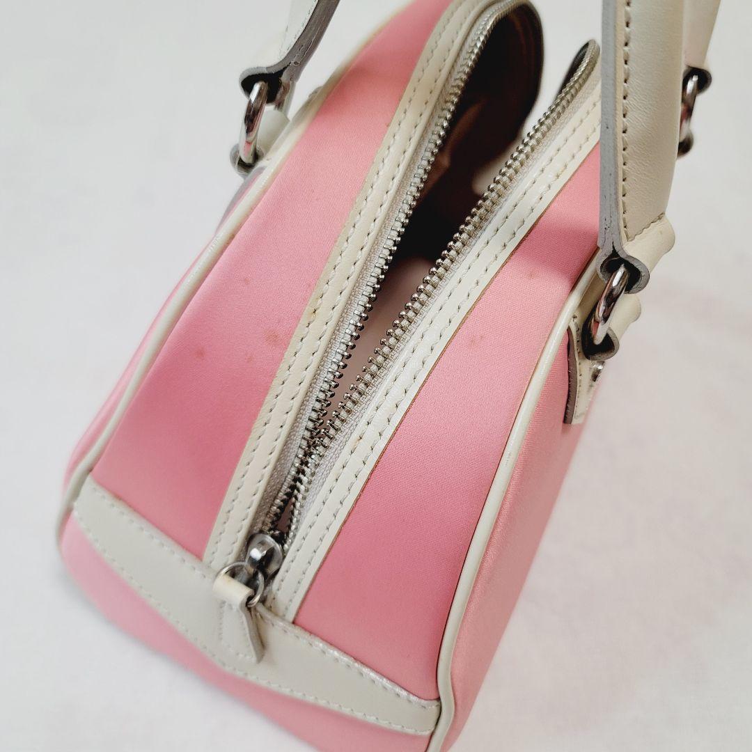 レア美品☆BURBERRYバーバリーホースロゴ刺繍 ミニボストンバッグ Y2K