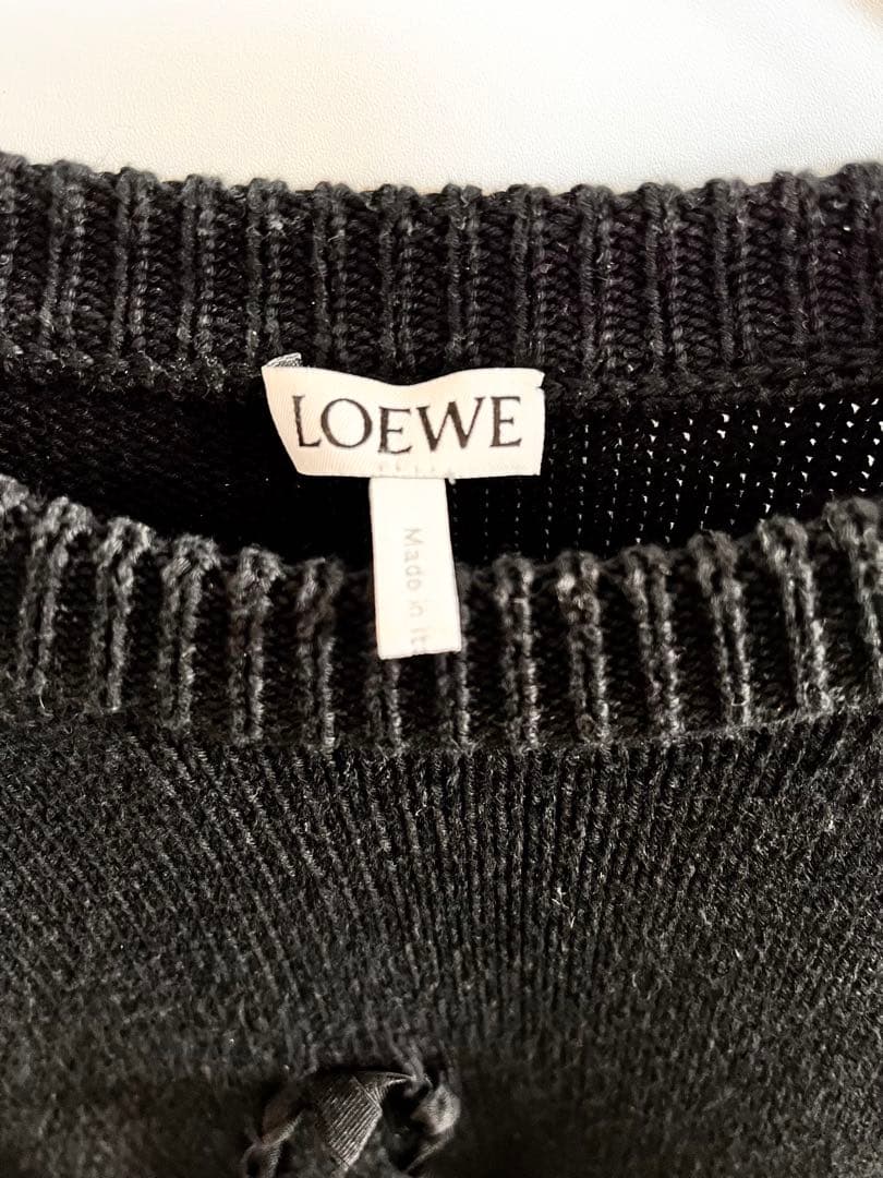 ロエベ【LOEWE】ロゴ刺繍コットンセーター
