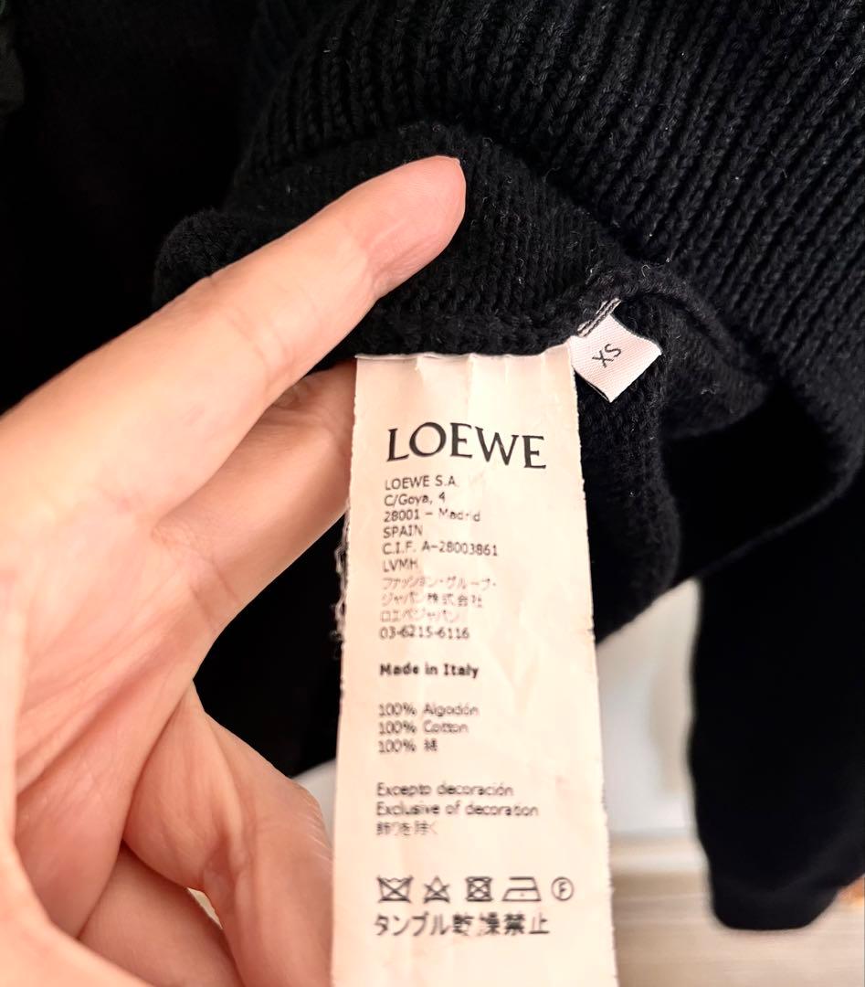 ロエベ【LOEWE】ロゴ刺繍コットンセーター