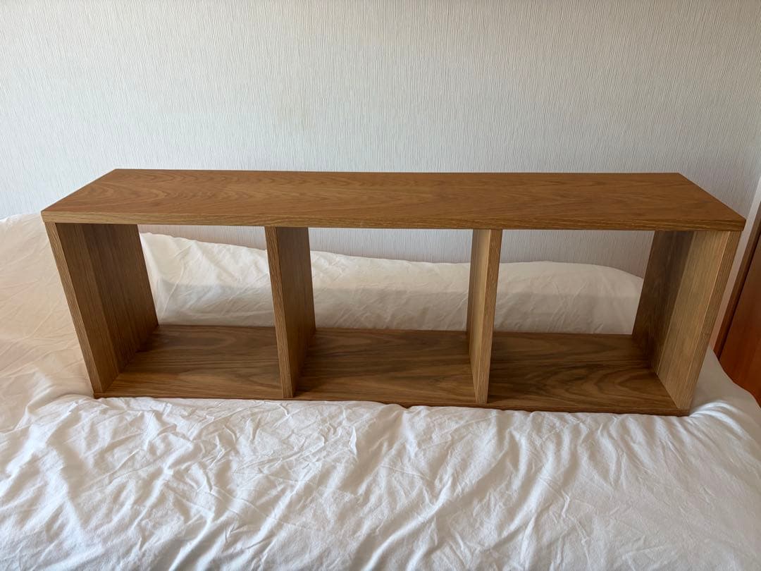 【美品】スタッキングシェルフ・３段・オーク材