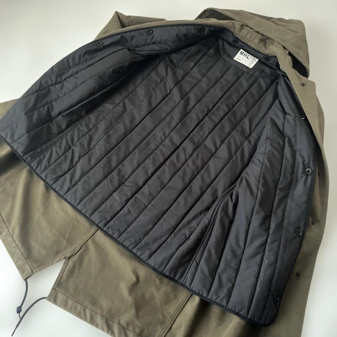 MHL. フード付き モッズコート ライナー付き