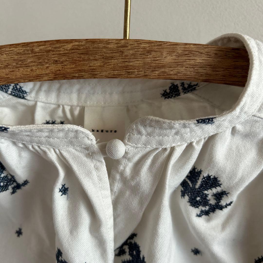 かぐれ　kagure ブラウス　クロスステッチ