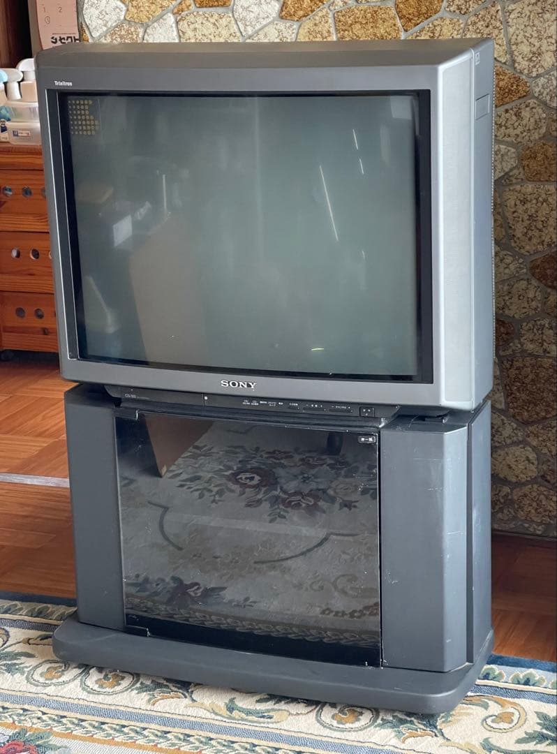SONY ブラウン管テレビ 本体　専用テレビ台付