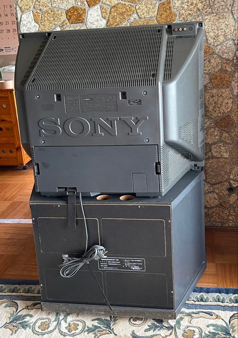 SONY ブラウン管テレビ 本体　専用テレビ台付