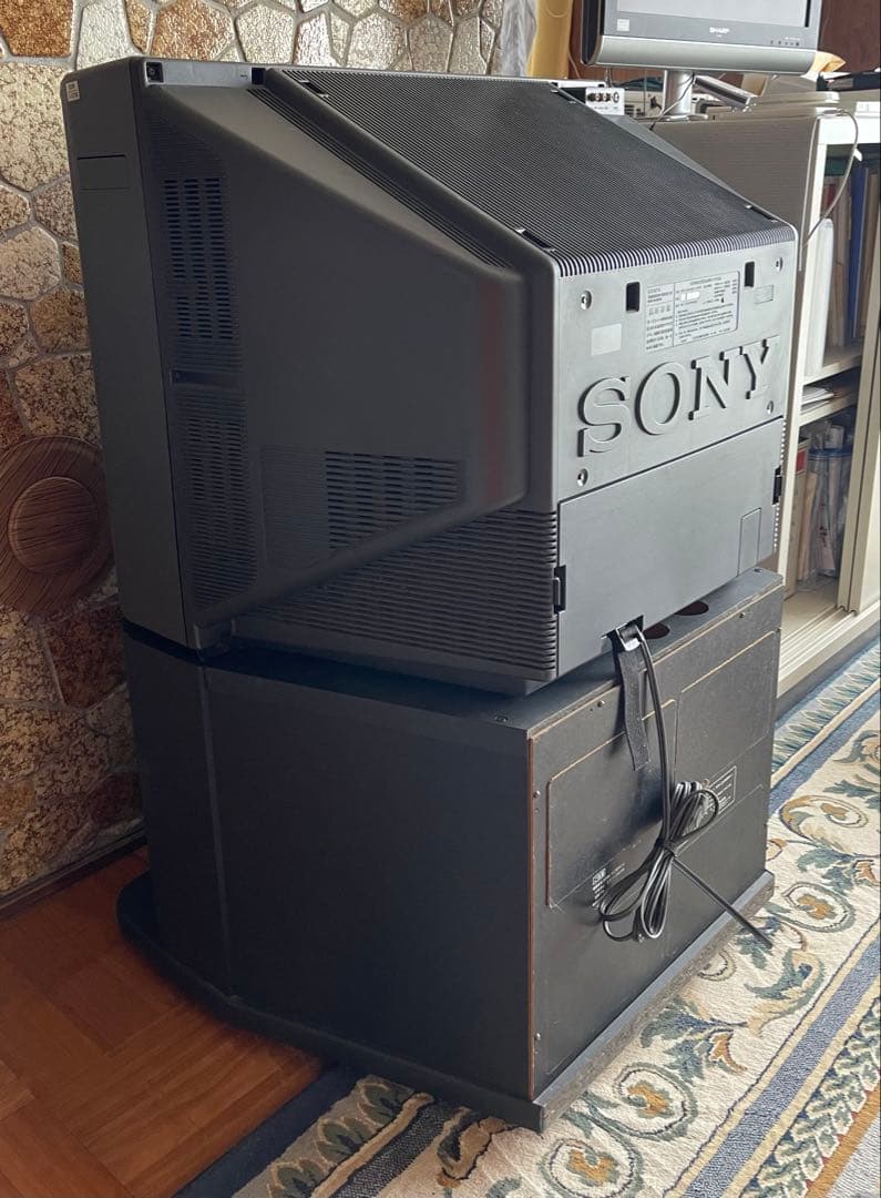 SONY ブラウン管テレビ 本体　専用テレビ台付