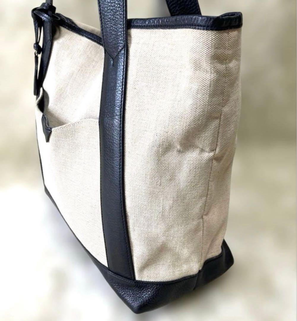 PELLE MORBIDA　ペッレモルビダ　トートバッグ　キャンバス　A４可能