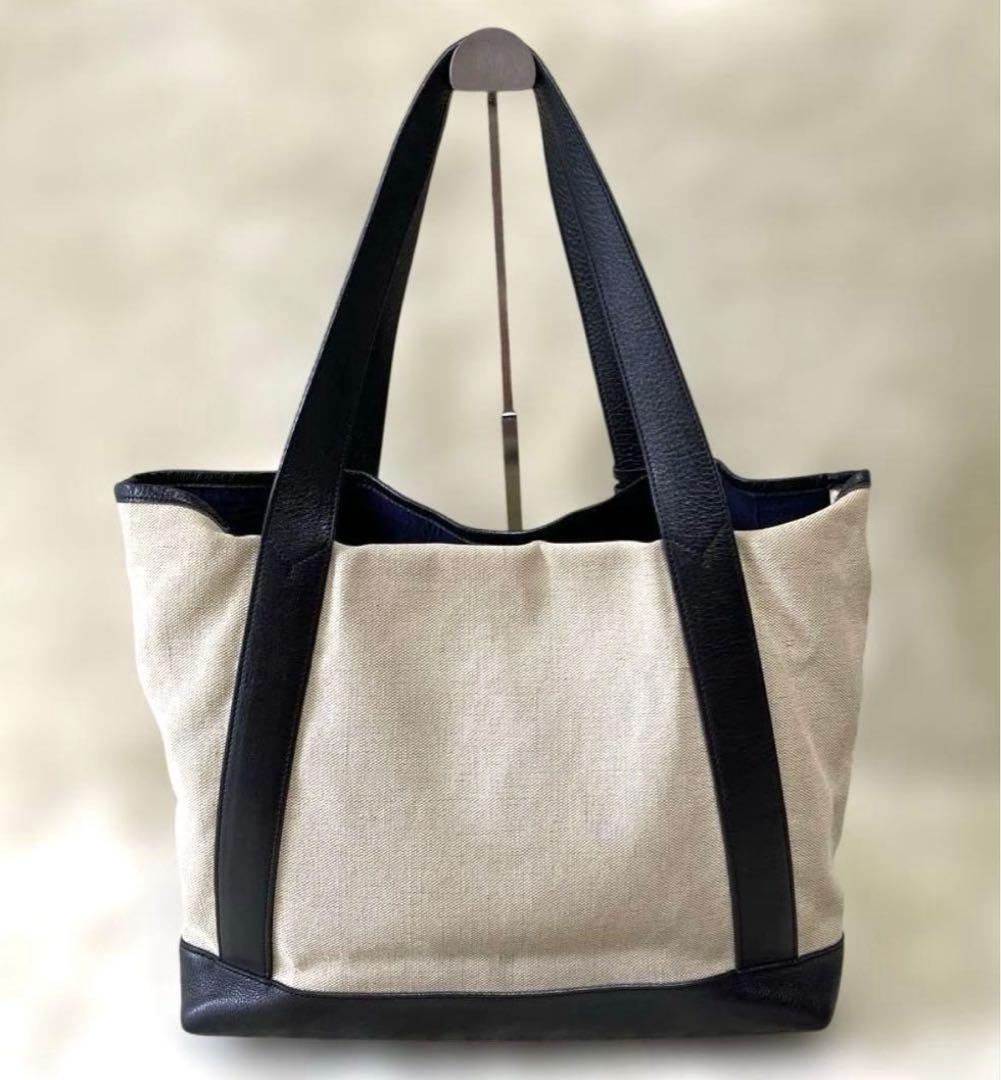 PELLE MORBIDA　ペッレモルビダ　トートバッグ　キャンバス　A４可能