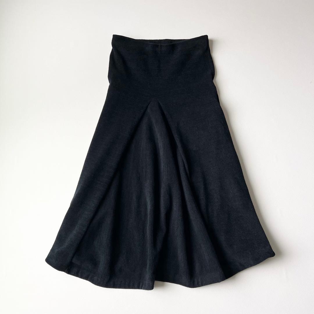 4943【美品】マディソンブルー　サイドタックマーメイドスカート 23年　黒