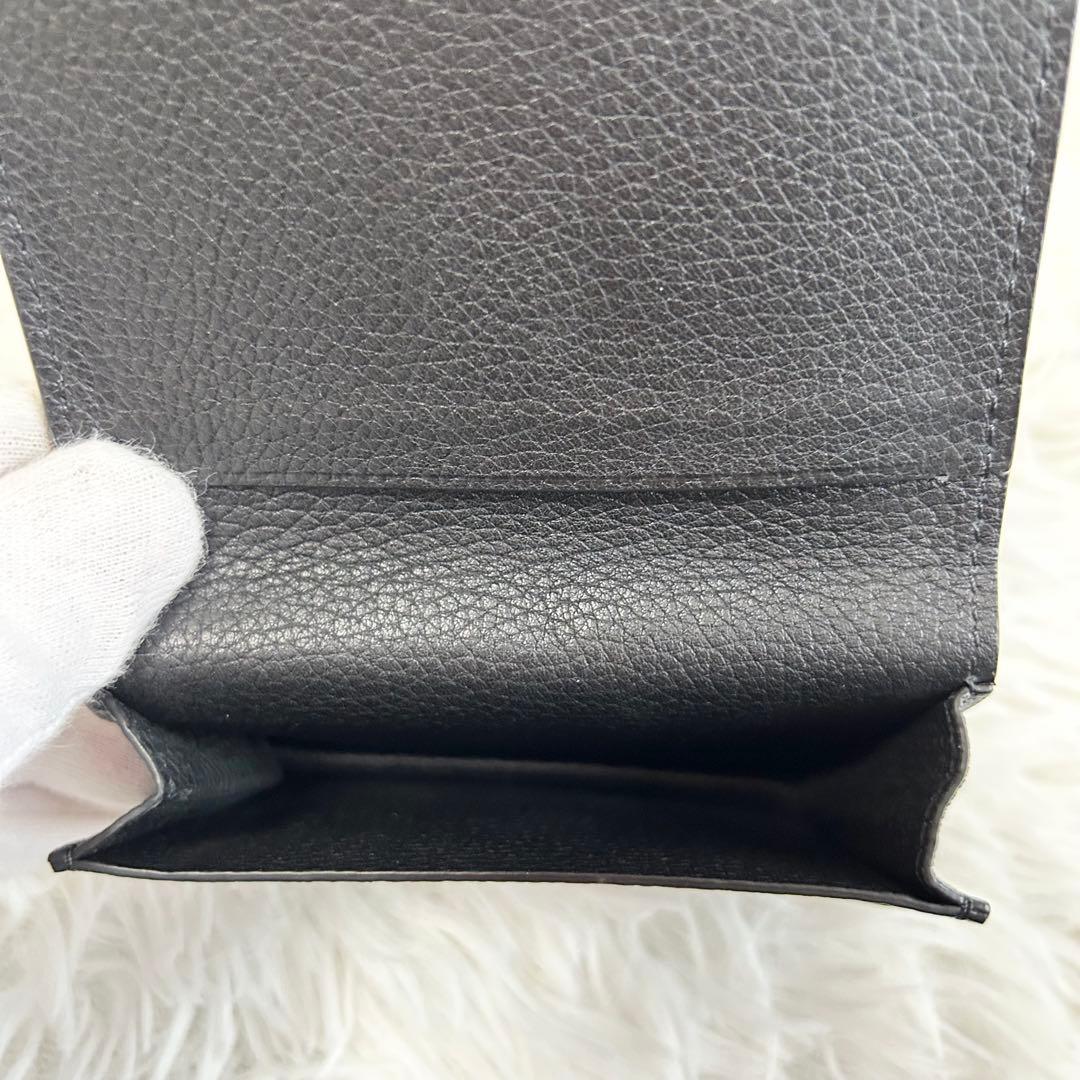 TOM FORD トムフォード レザー カードケース 名刺入れ ブラック シボ革