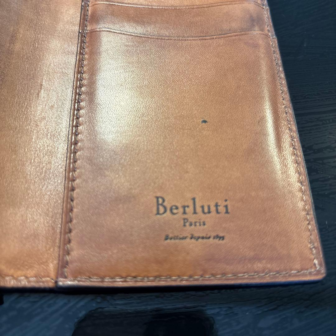 Berluti ブラウン レザーロングウォレット　長財布