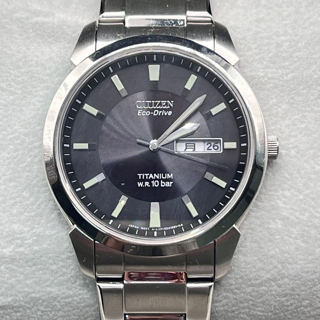 箱付き　CITIZEN ECO-DRIVE E101-S024650 チタン