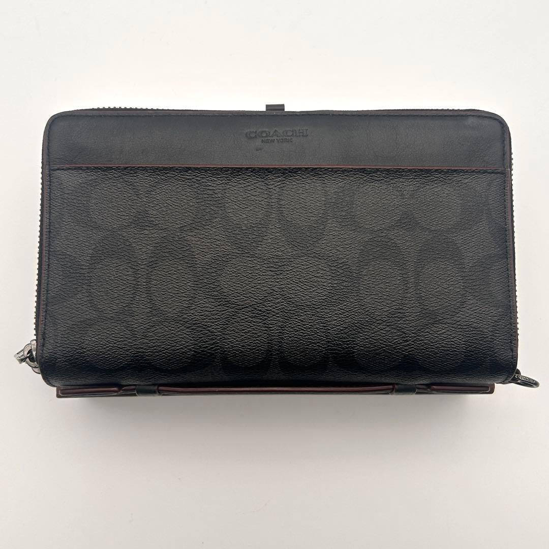✨レア美品✨ COACH コーチ オーガナイザー 長財布 レザー 高級 希少性大