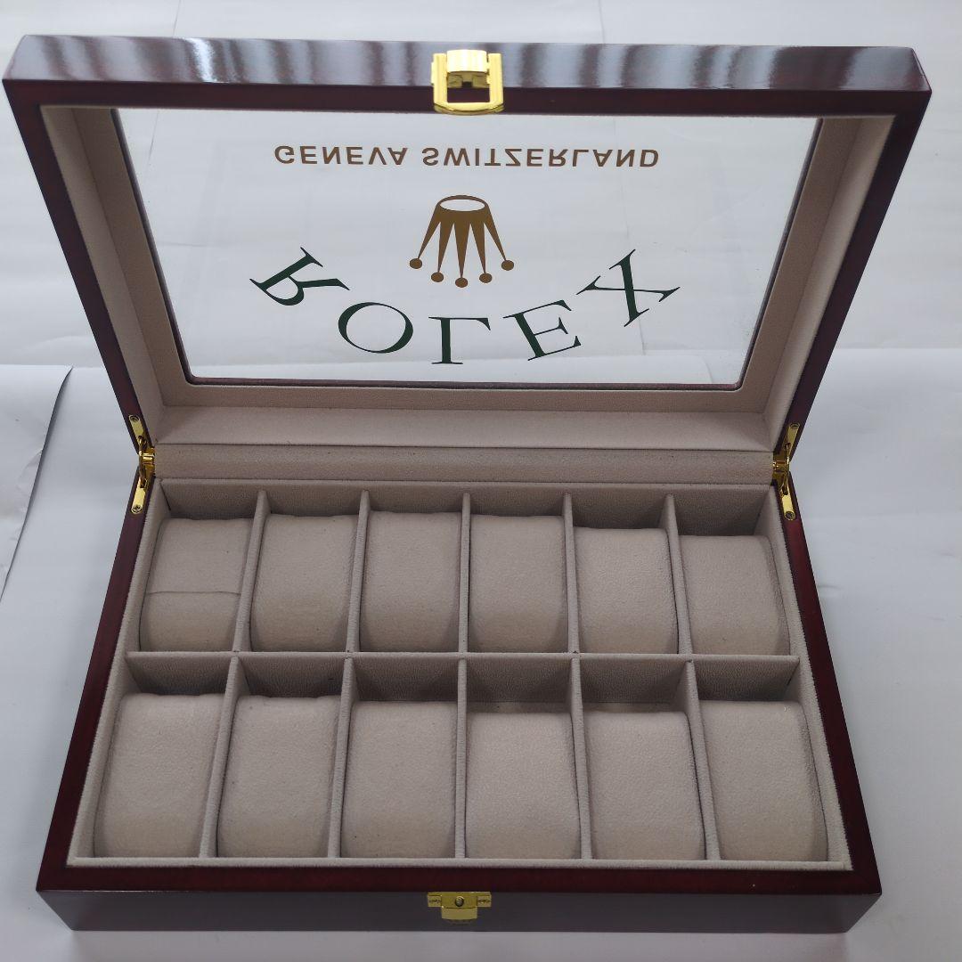 ROLEX コレクションボックス 木製 12個収納