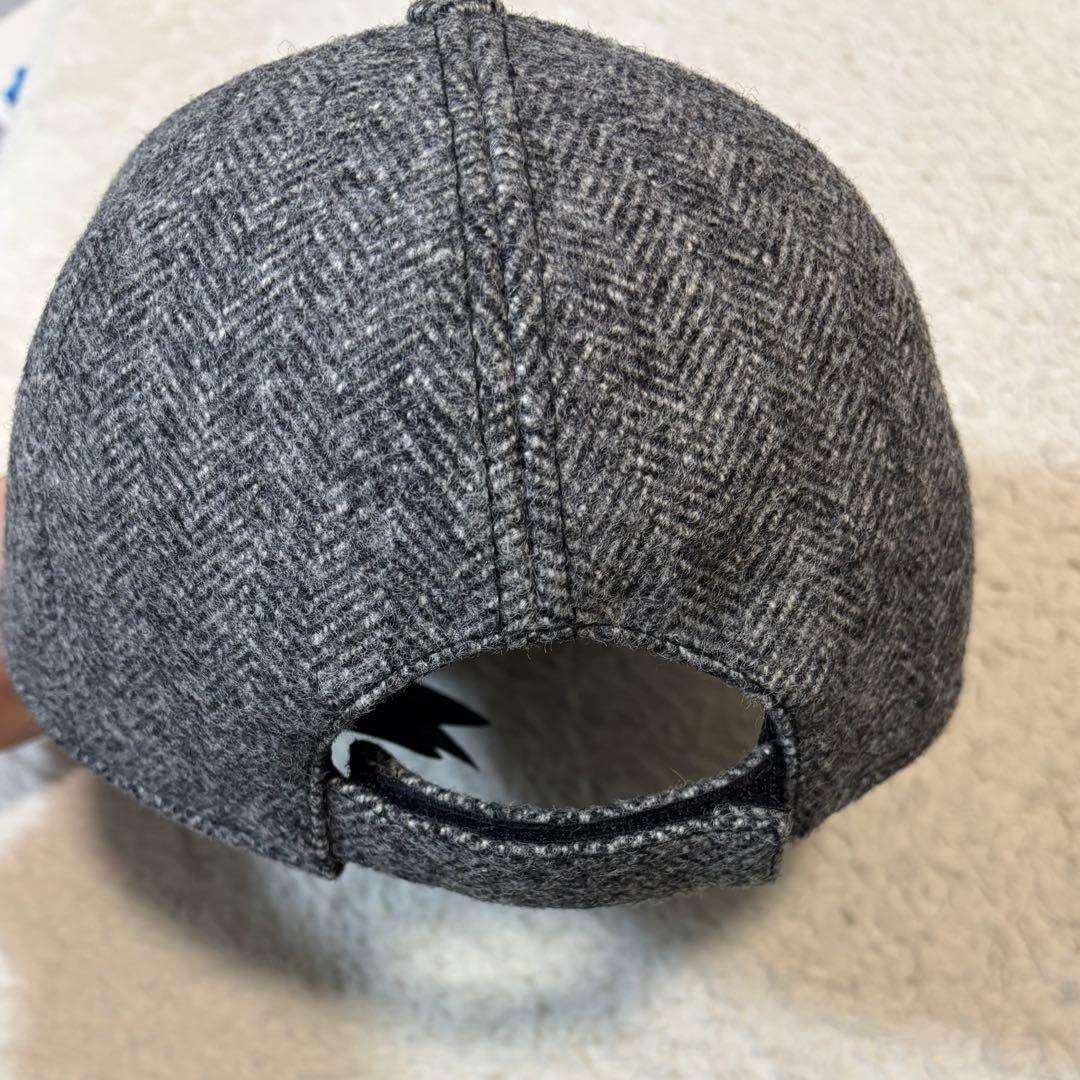 ミュウミュウ 5HC179 ロゴ キャップ S57cm グレー