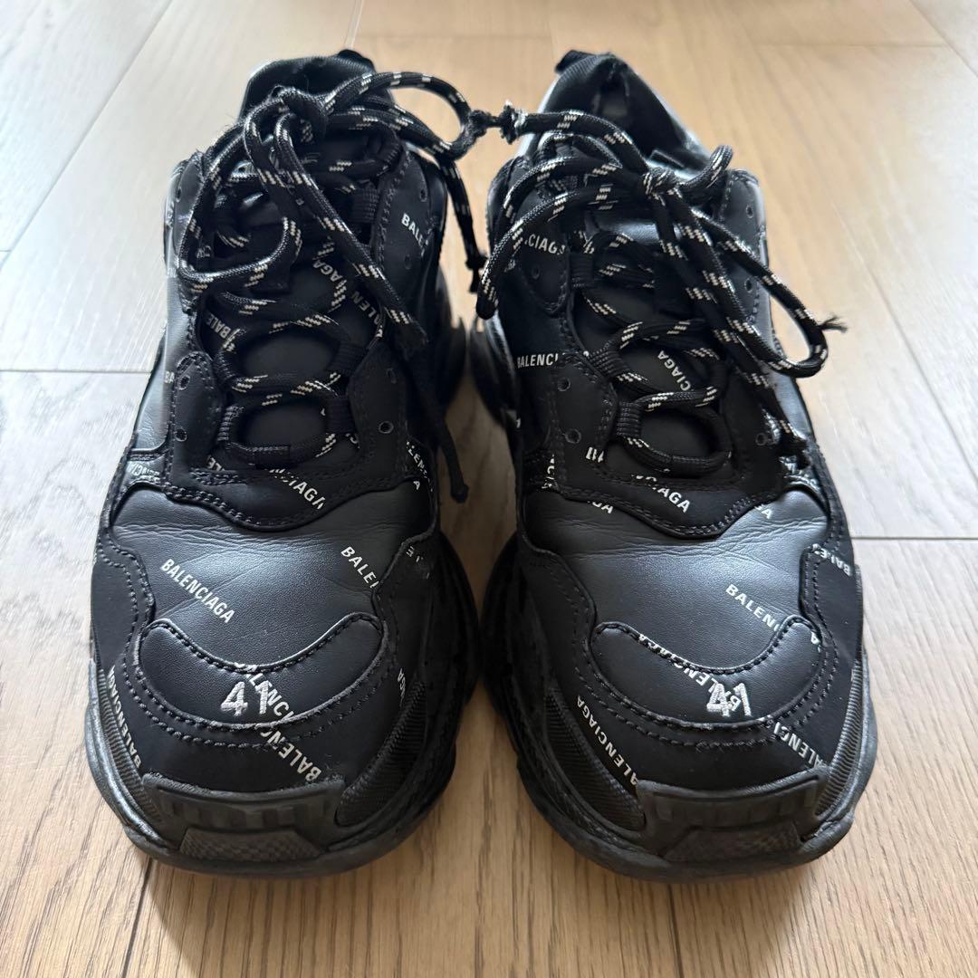 サイズ41 BALENCIAGA triple S ブラック