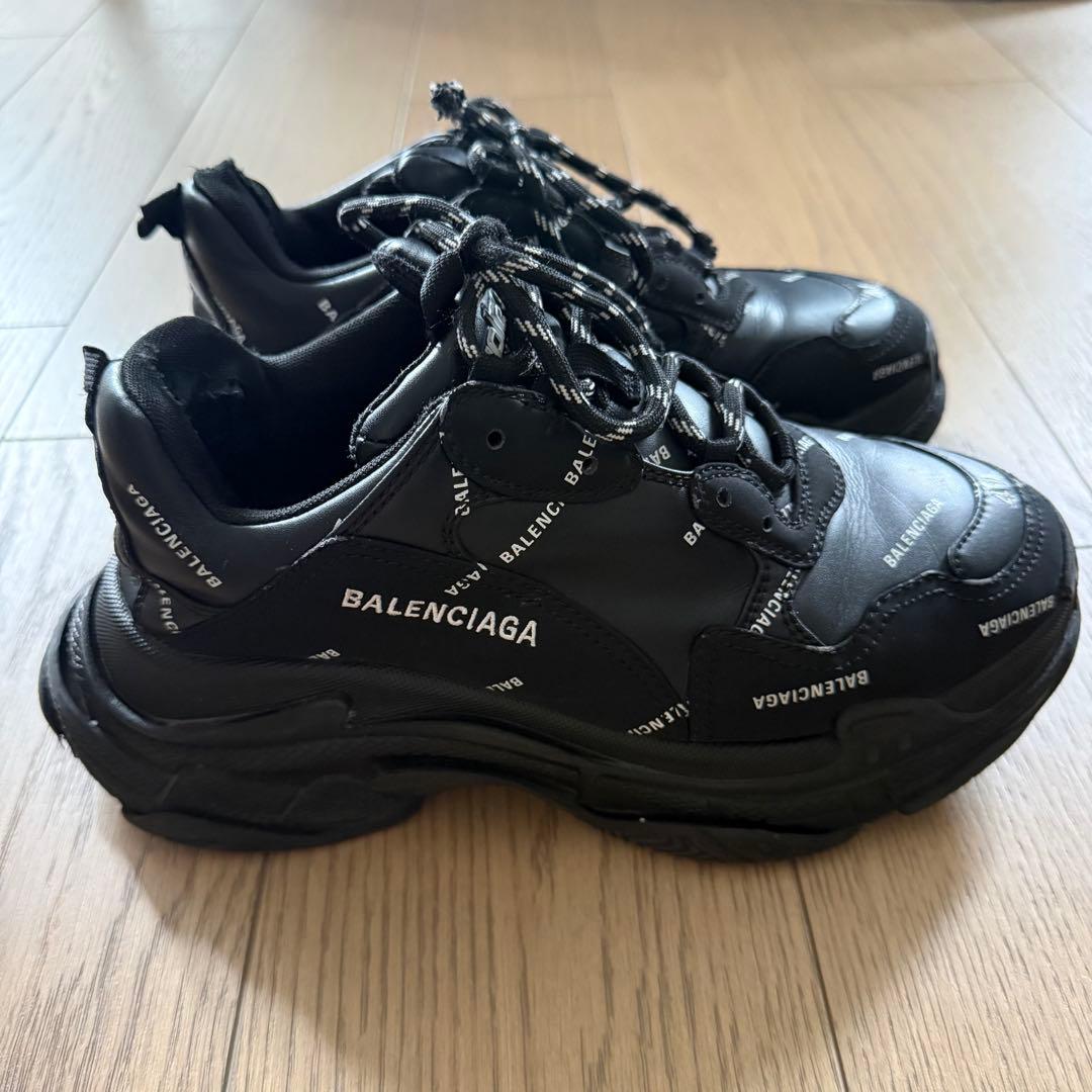 サイズ41 BALENCIAGA triple S ブラック