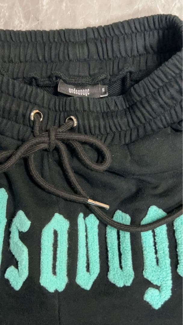 god savage ブラック スウェットセットアップ