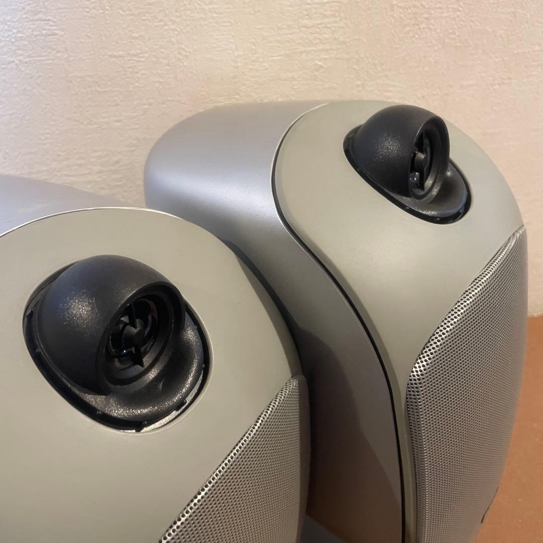 【B&W】LM1ペア　シルバー　小型ブックシェルフ　2ウェイバスレフ型