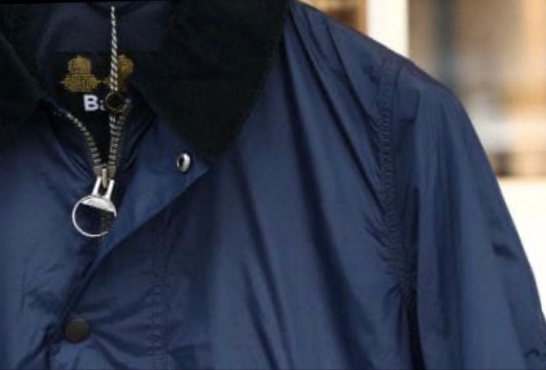 Barbour ナイロンロングコート スリムフィット 36