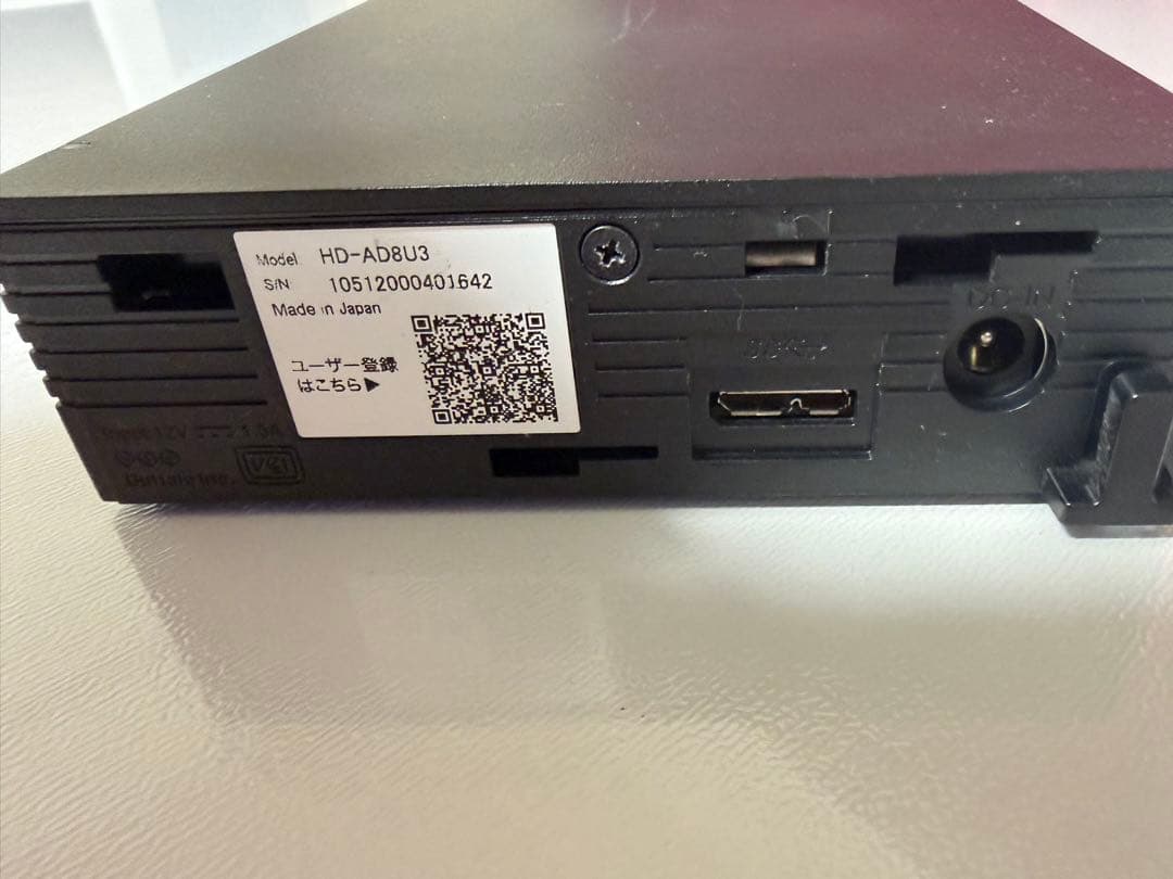 BUFFALO 8TB USB 3.0 外付けハードディスク