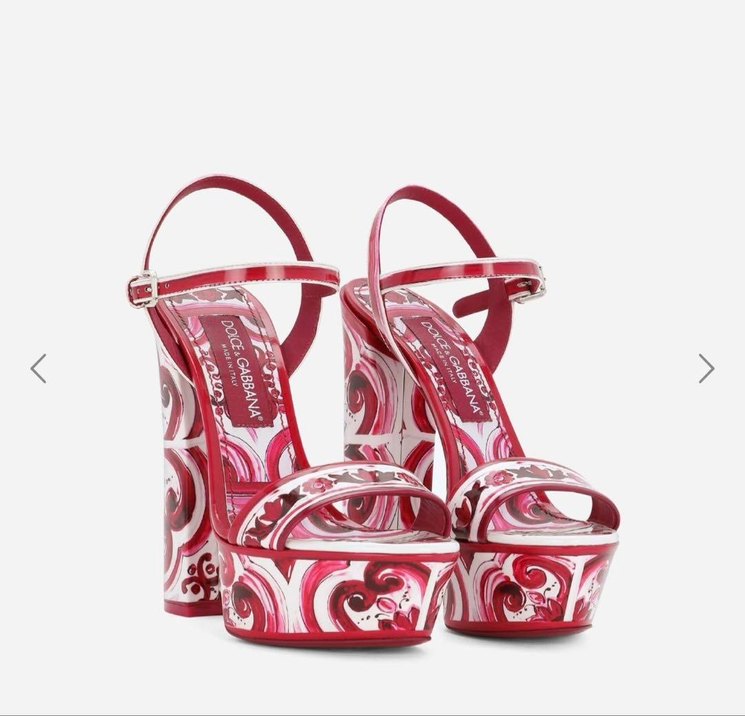 ドルチェ&ガッバーナ　マヨリカ柄 サンダル　35