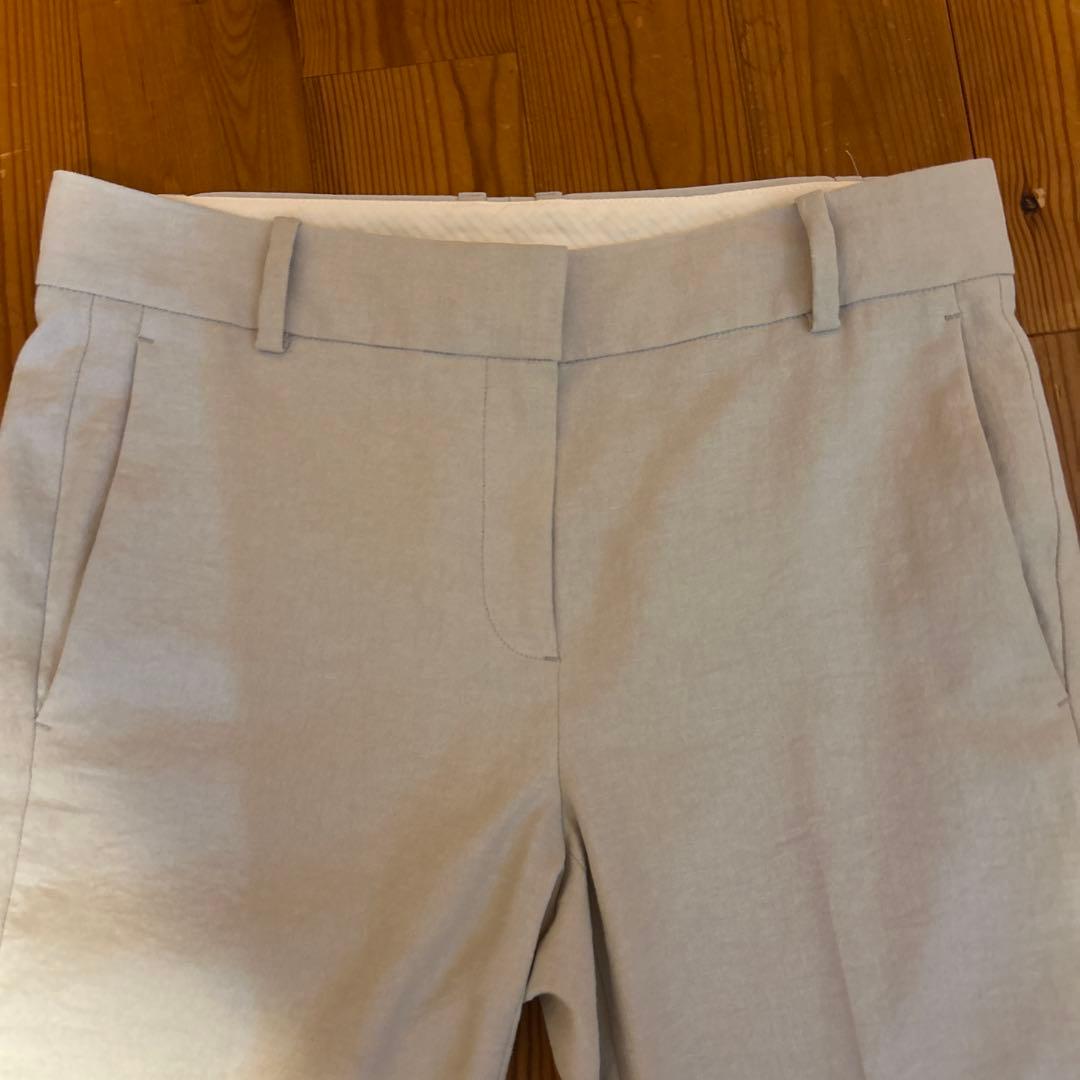 theory セオリー　グレージュ　サマーパンツスーツ