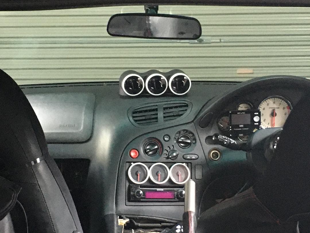 RX-7 FD3S専用 60φ 3連メーターフード ボルトオン Defi等に