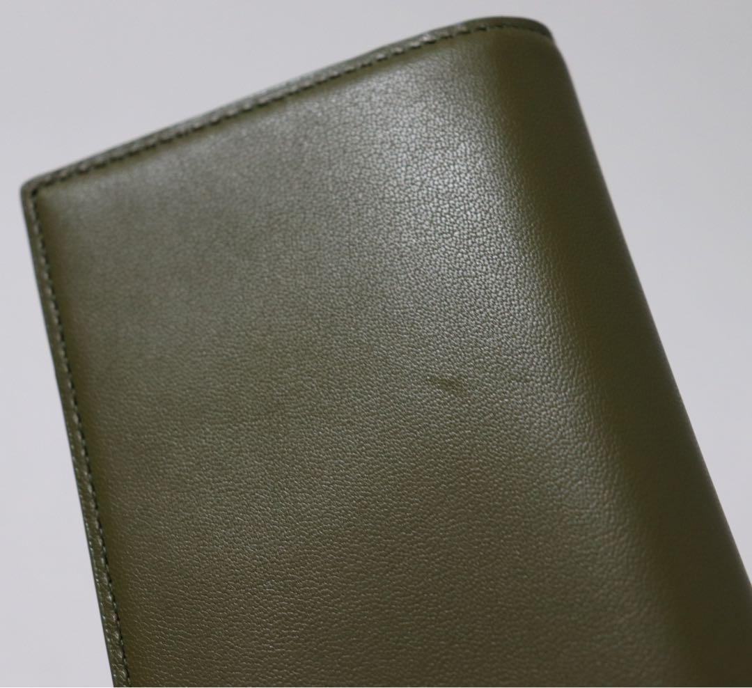 《ポールスミス》箱付新品 マルチストライプトリムインサイド レザーかぶせ式長財布