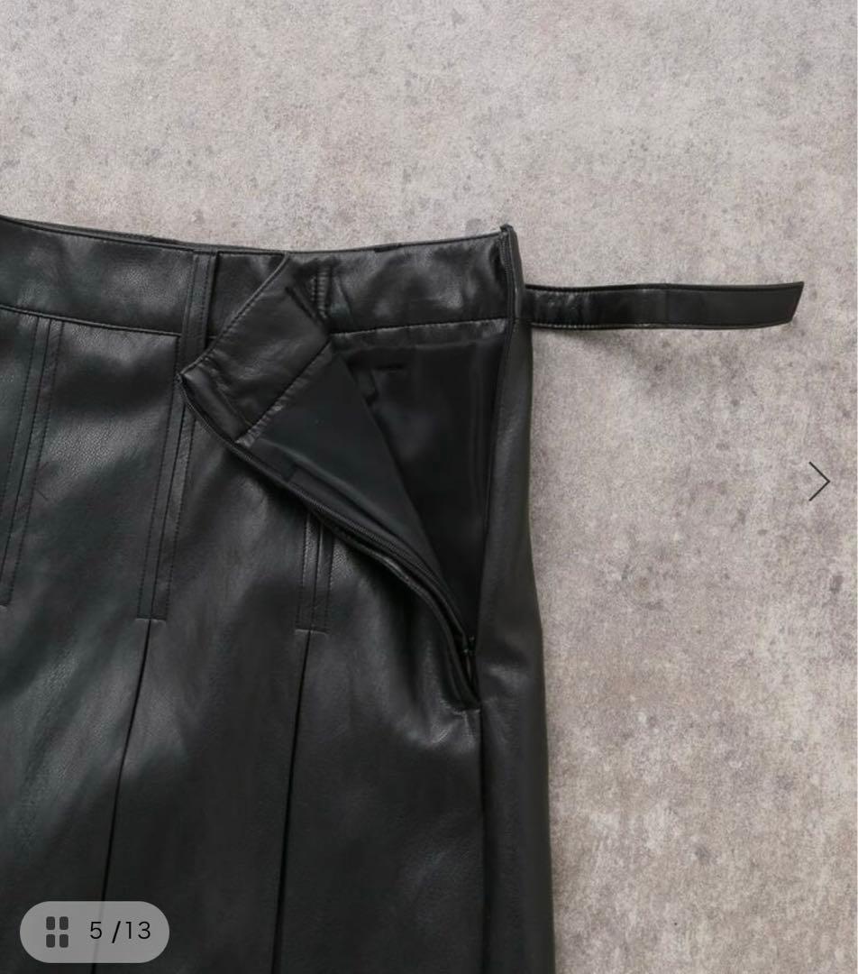 値下げ不可 tony wack レザー プリーツスカート