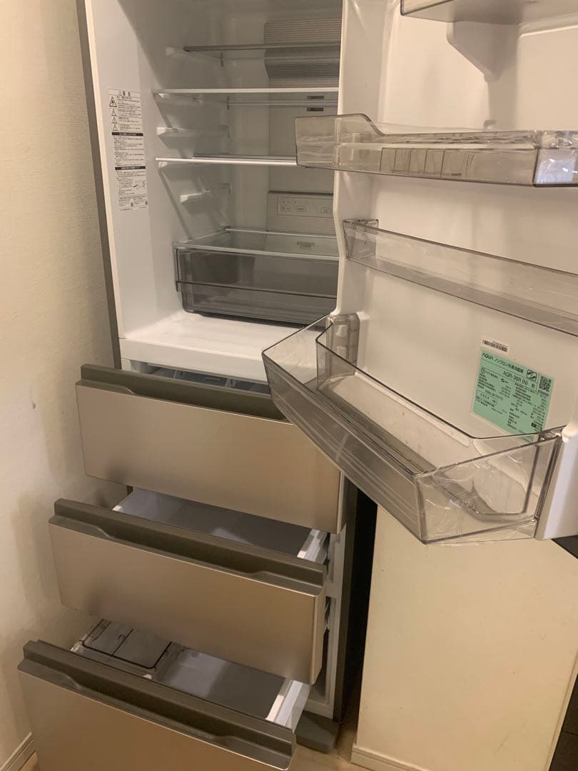 【美品 長期保証】AQUAアクア冷蔵庫　AQR-36R（N）362L ４ドア