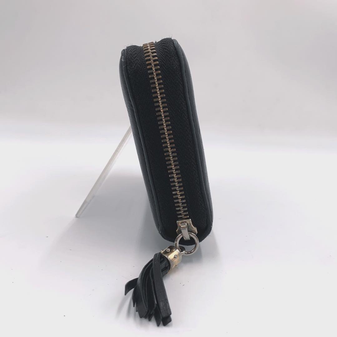 GUCCI GG ソーホー レザー 長財布 ラウンドジップ ロングウォレット