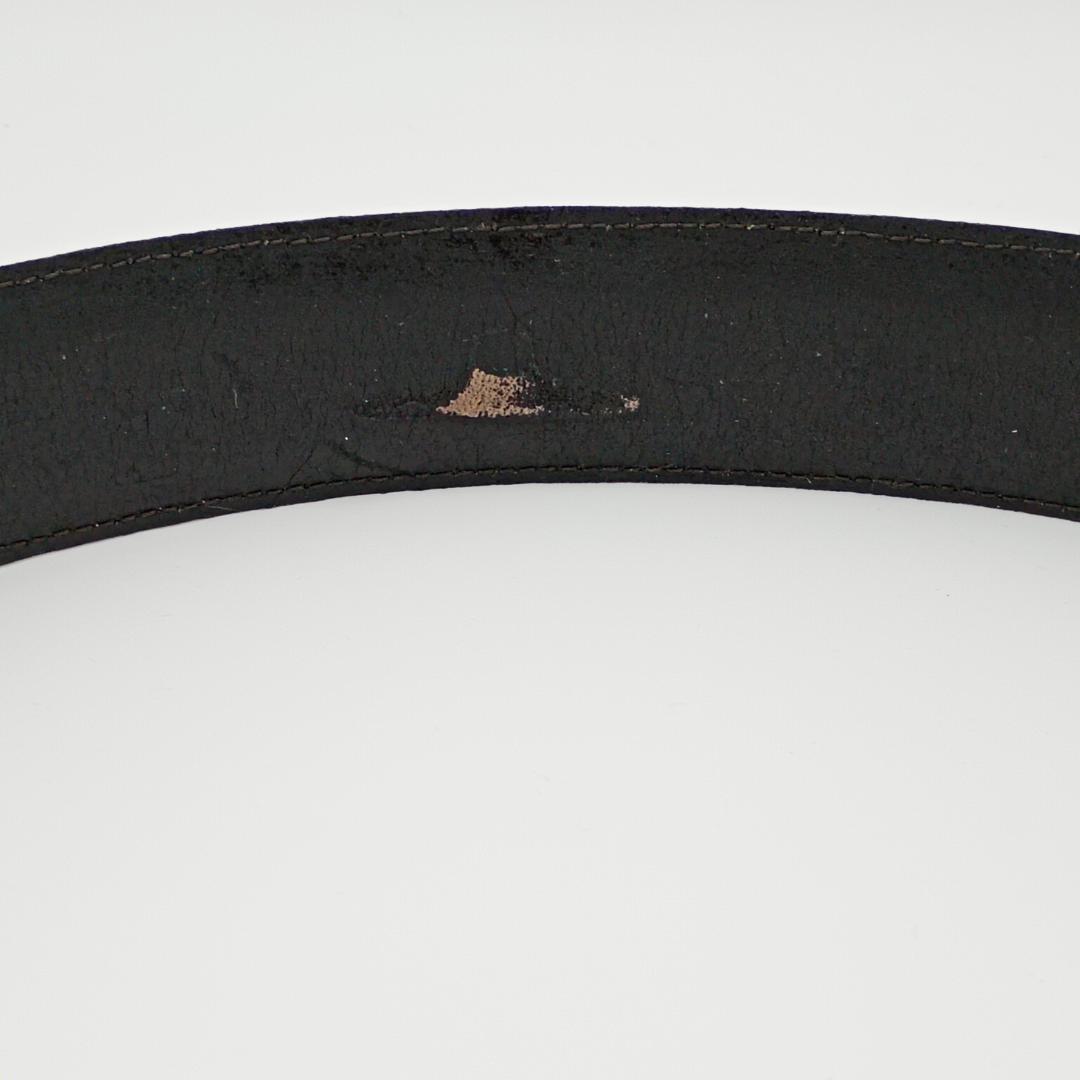 FENDI ベルト　ズッカ　ゴールドバックル　ブラウン