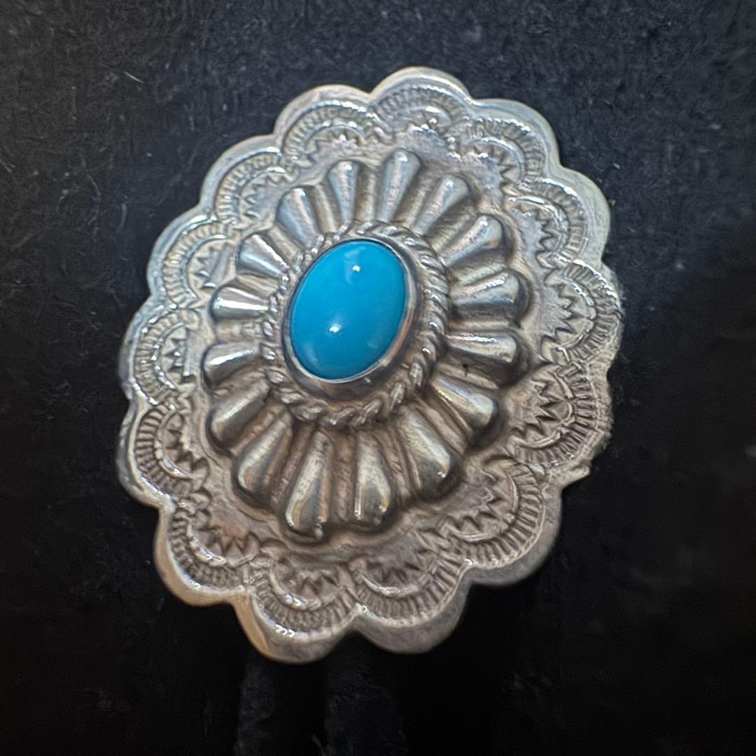 確実正規品 ゴローズ 巾着ポーチS 銀縄ターコイズフラワーコンチョ