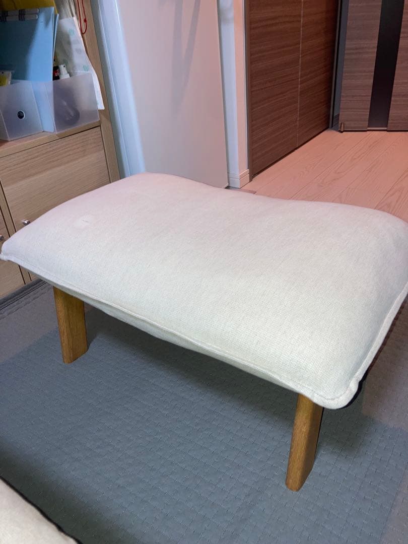 (引取り限定)　無印良品　純正品　ハイバックリクライニングソファ+オットマン