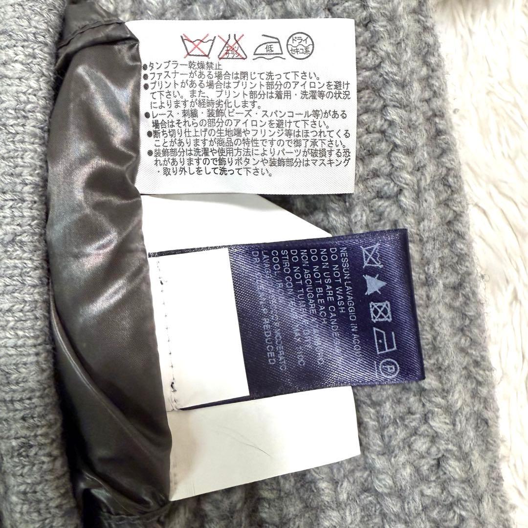 美品✨HERNO　リバーシブルショートスリーブニットダウン 42 グレー