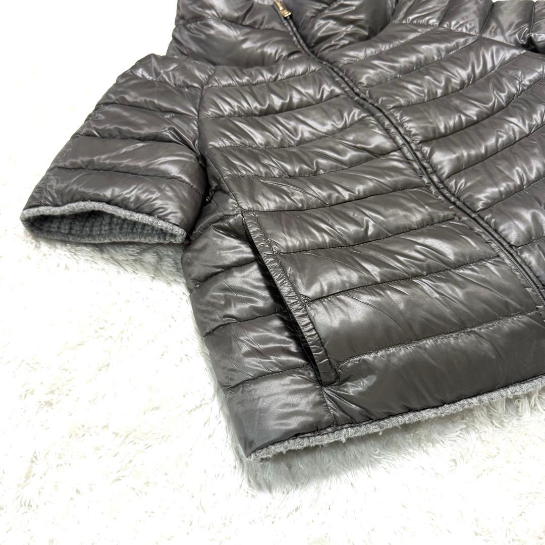 美品✨HERNO　リバーシブルショートスリーブニットダウン 42 グレー